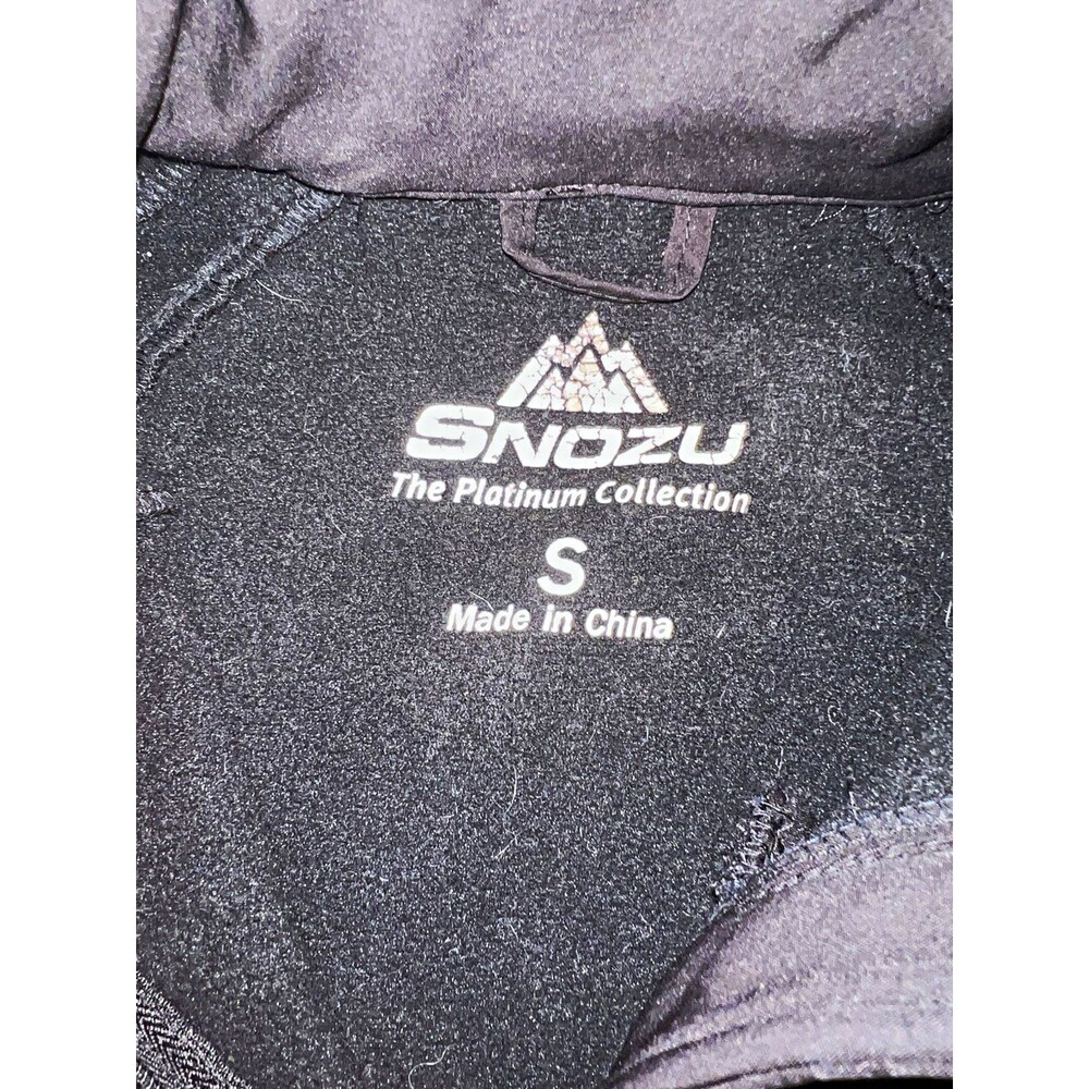 Snozu The Platinum Collection Womens Black Softshell Full Zip Mid-Length S